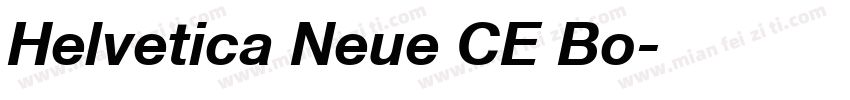 Helvetica Neue CE Bo字体转换